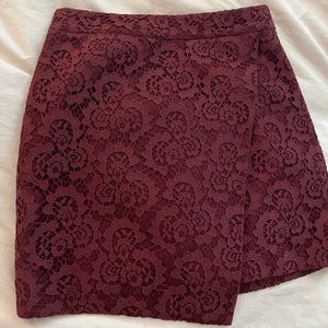 Madewell asymmetric mini skirt size 0